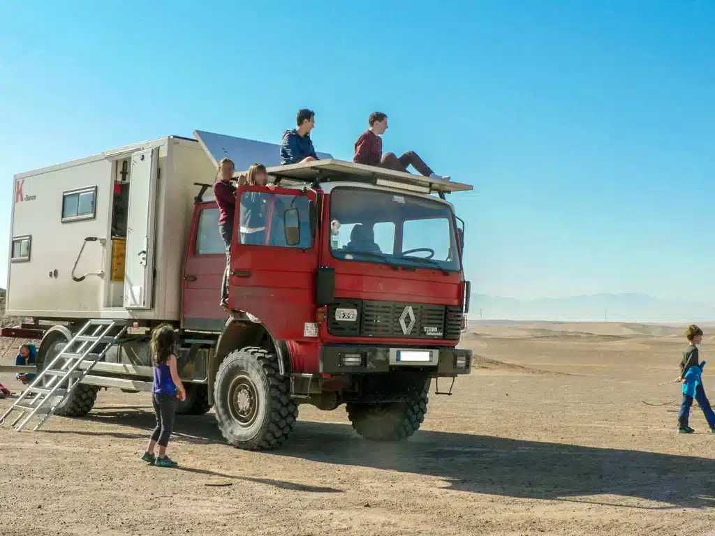 voyager avec des enfants en camping-car van fourgon camion